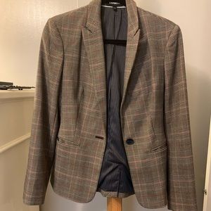 Express plaid blazer, size 6